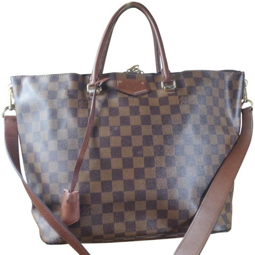 Auth Louis Vuitton Belmont Damier Ebene